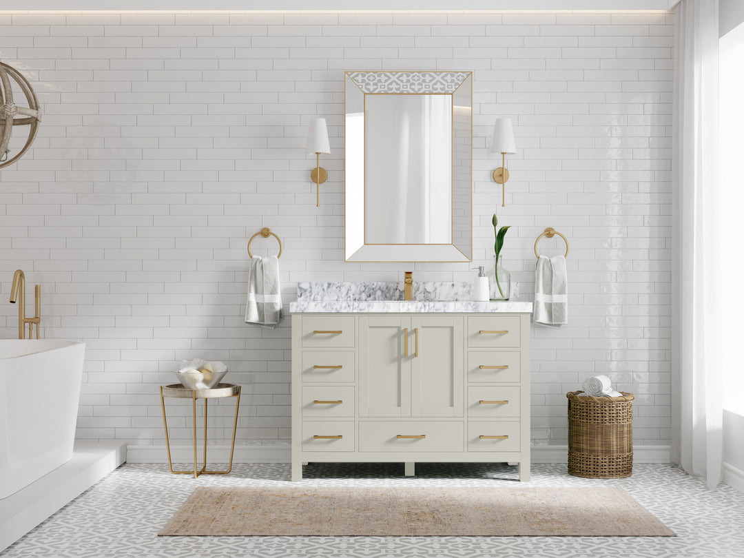 Malibu 48 in. W x 22 in. D Single Sink Bathroom Vanity