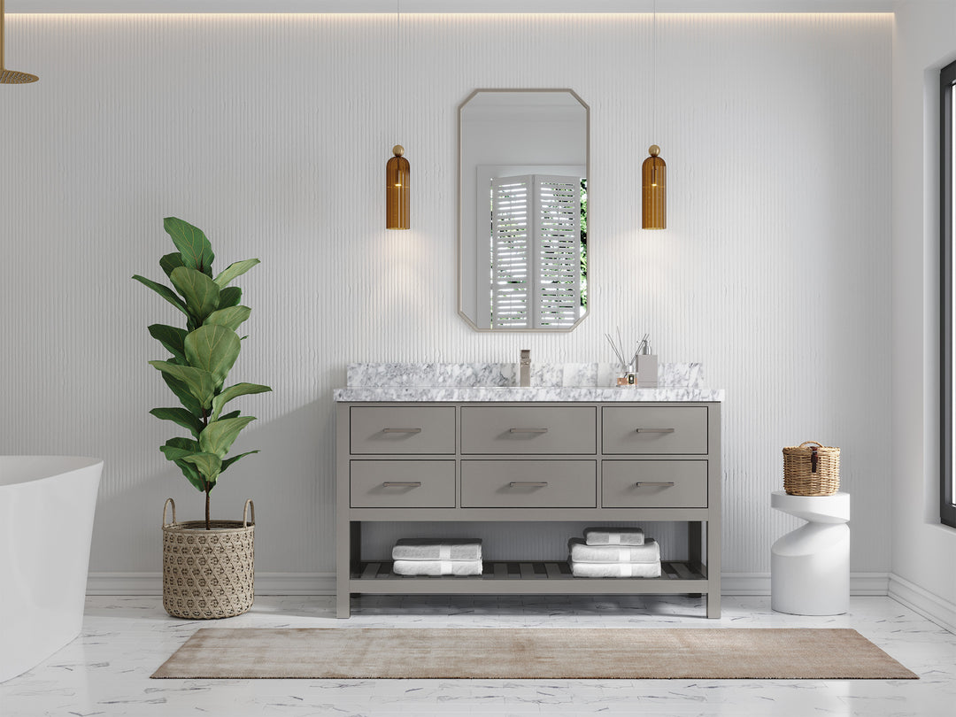 Parker 60 in. W x 22 in. D Single Sink Bathroom Vanity