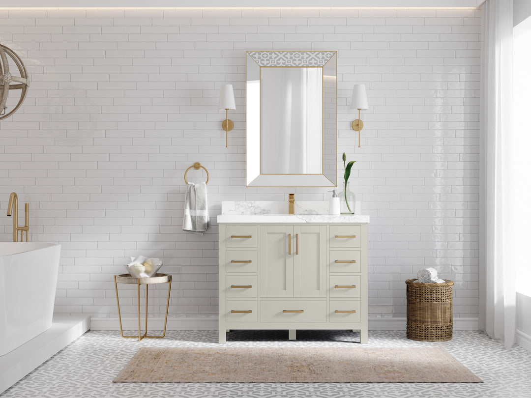 Malibu 42 in. W x 22 in. D Single Sink Bathroom Vanity
