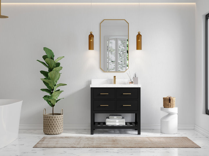 Parker 36 in. W x 22 in. D Single Sink Bathroom Vanity - photo 4