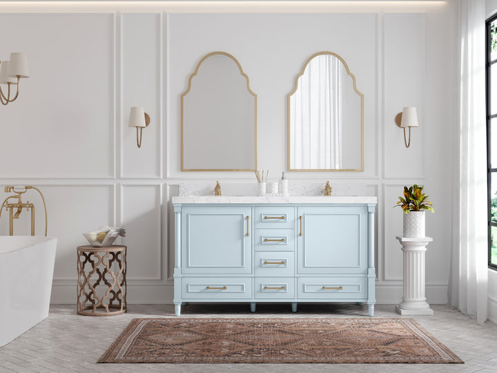 Aberdeen 60 in. W x 22 in. D Double Sink Bathroom Vanity - photo 4