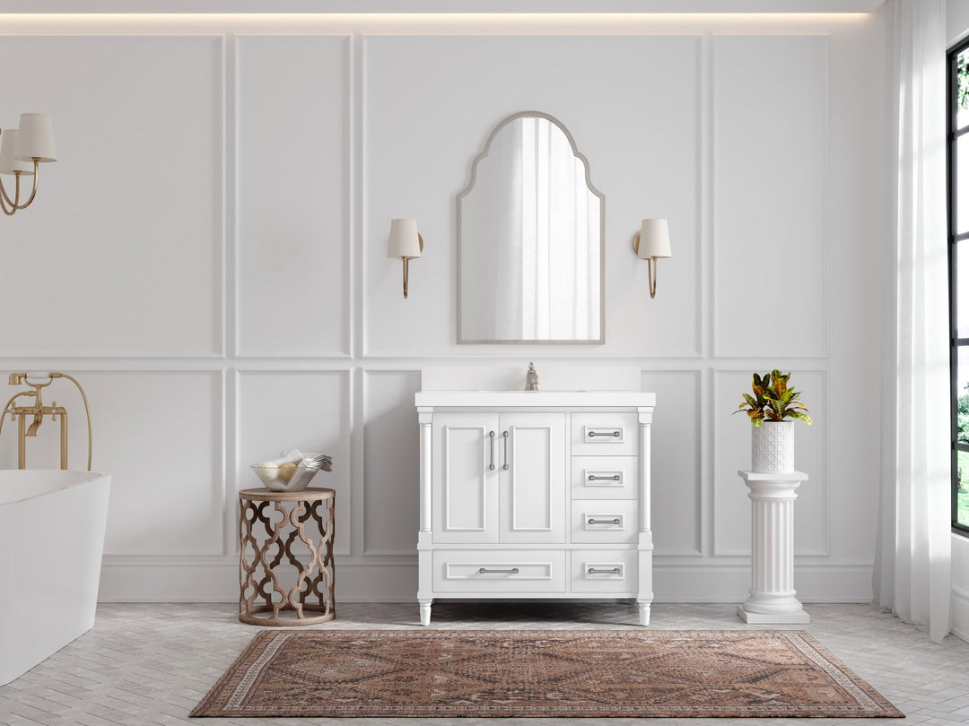 Aberdeen 36 in. W x 22 in. D Center Sink Bathroom Vanity