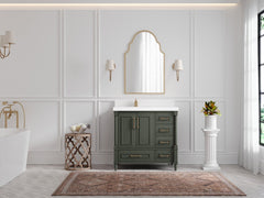 Aberdeen 36 in. W x 22 in. D Left Offset Sink Bathroom Vanity - photo 4