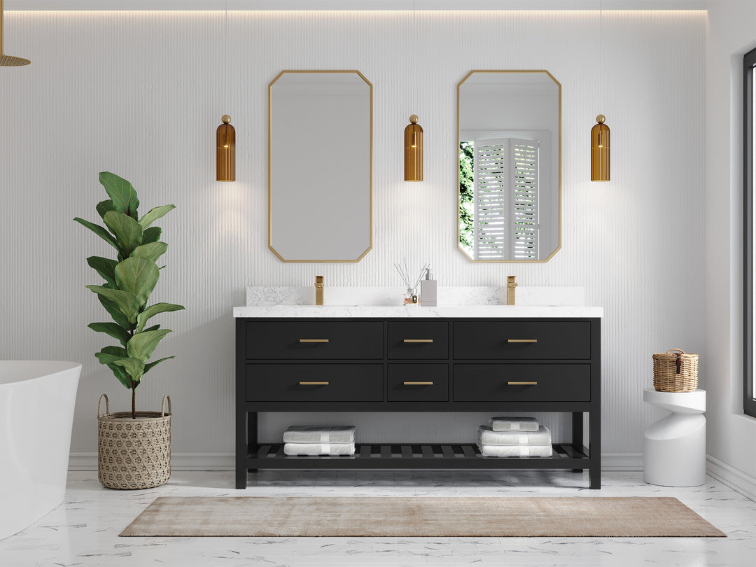 Parker 72 in. W x 22 in. D Double Sink Bathroom Vanity