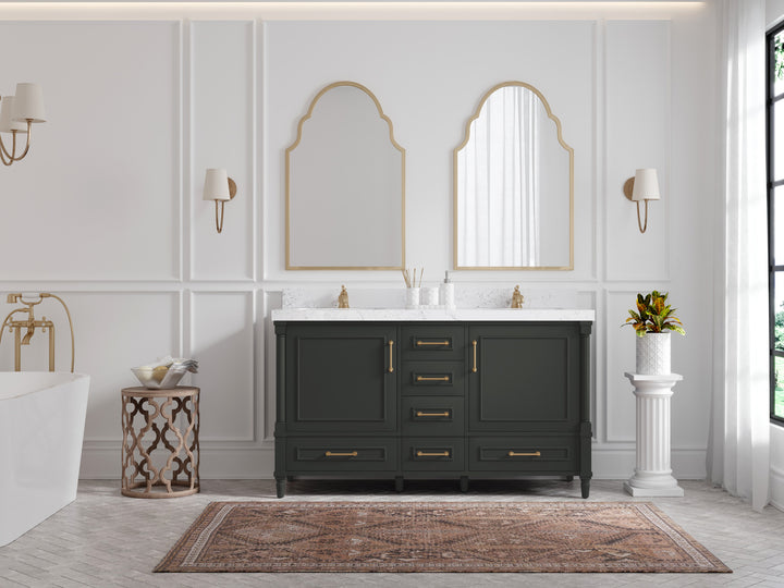 Aberdeen 60 in. W x 22 in. D Double Sink Bathroom Vanity - photo 4