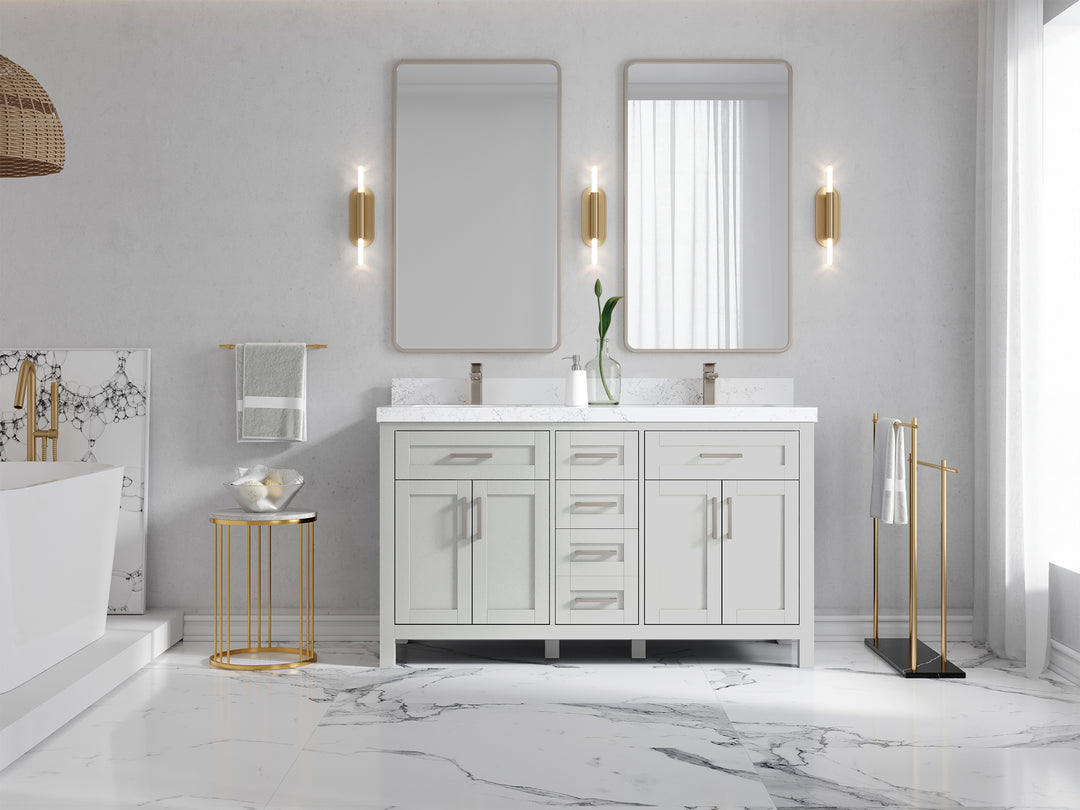 Cambridge 60 in. W x 22 in. D Double Sink Bathroom Vanity