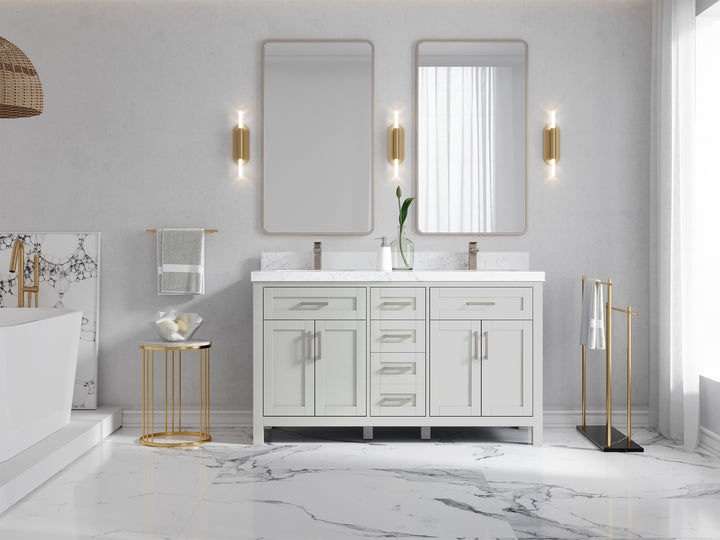 Cambridge 60 in. W x 22 in. D Double Sink Bathroom Vanity - photo 4
