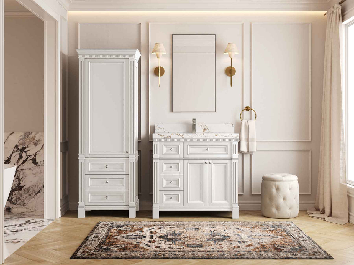 Paris 36 in. W x 22 in. D Center Sink Bathroom Vanity