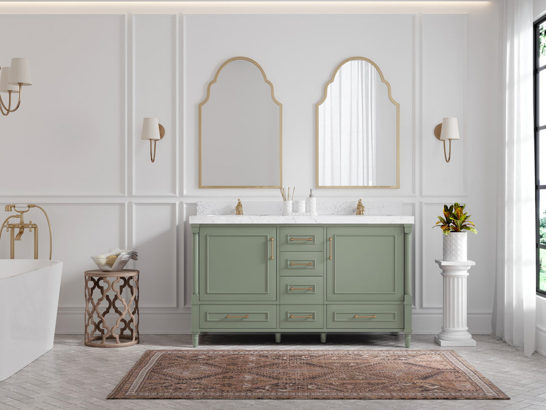 Aberdeen 60 in. W x 22 in. D Double Sink Bathroom Vanity