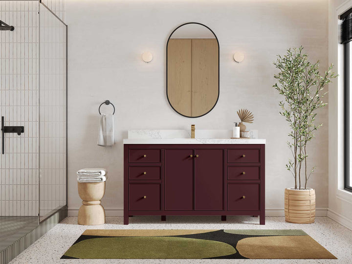 Chicago 60 in. W x 22 in. D Single Sink Bathroom Vanity - photo 4