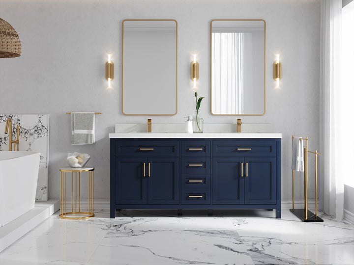 Cambridge 72 in. W x 22 in. D Double Sink Bathroom Vanity - photo 4