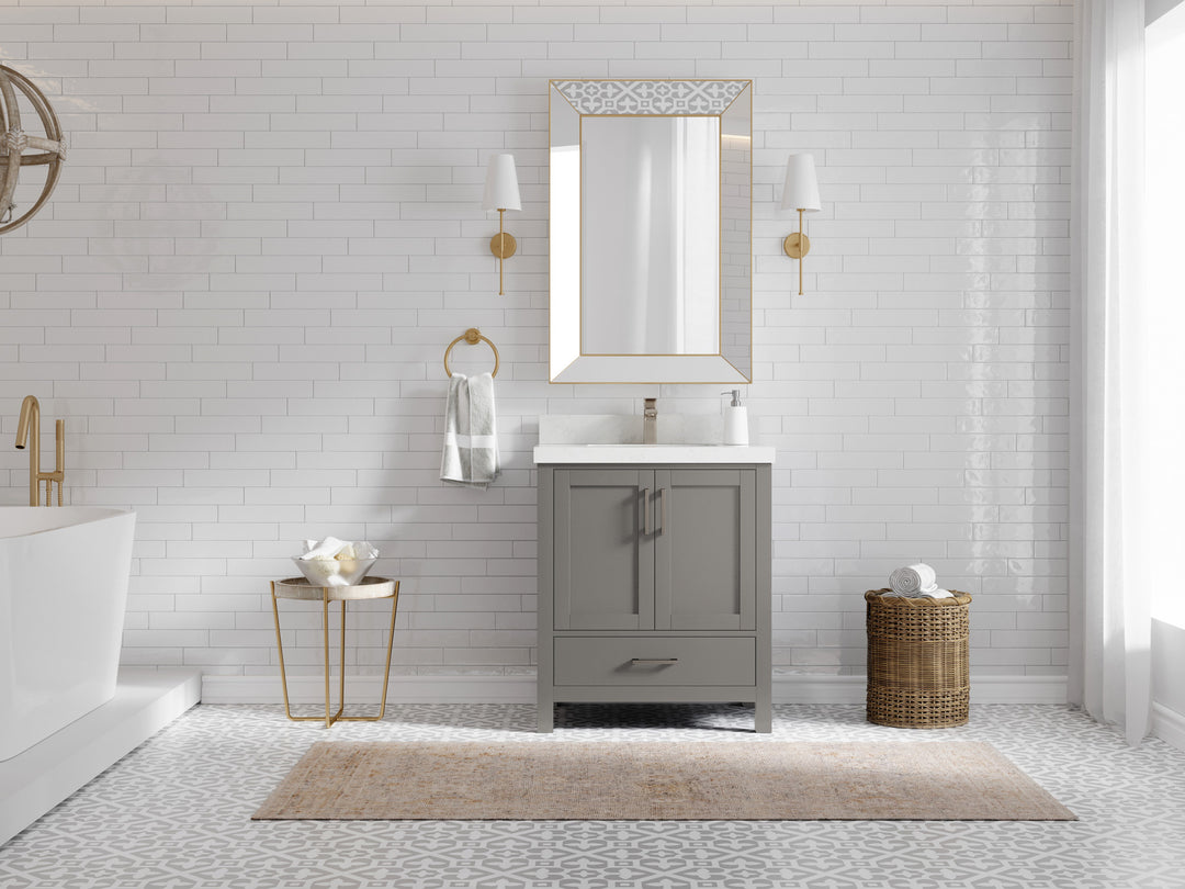 Malibu 30 in. W x 22 in. D Single Sink Bathroom Vanity