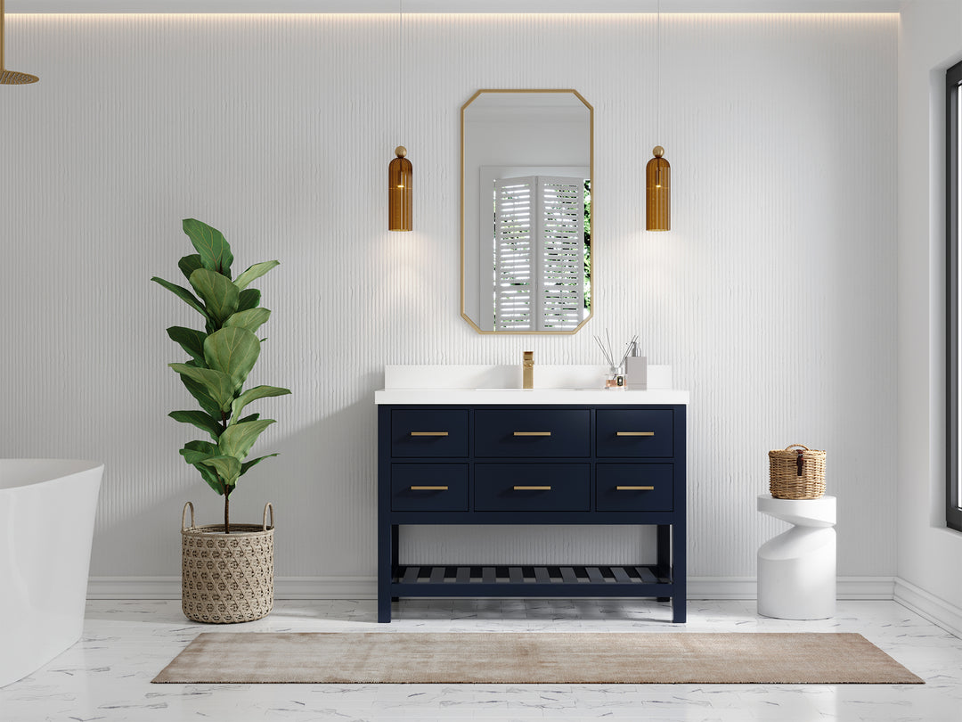 Parker 48 in. W x 22 in. D Single Sink Bathroom Vanity