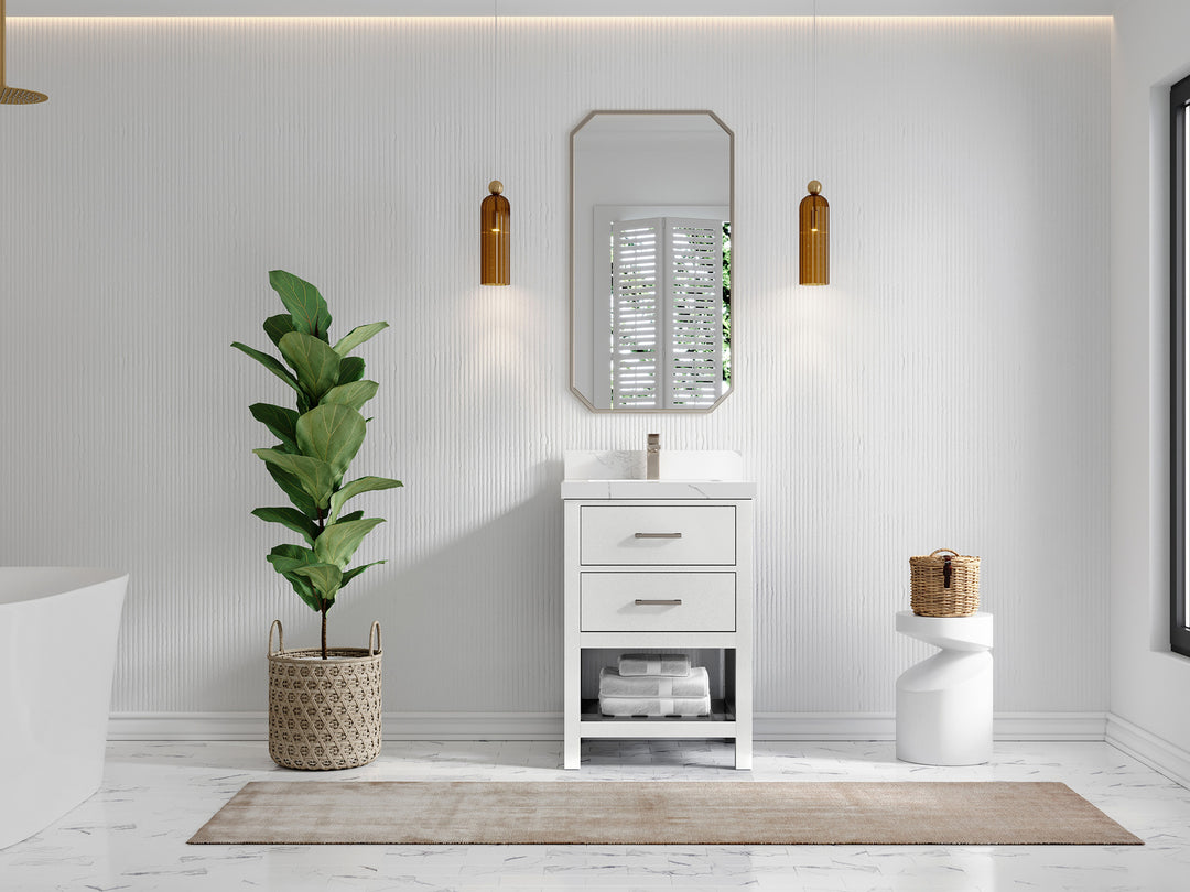 Parker 24 in. W x 22 in. D Single Sink Bathroom Vanity