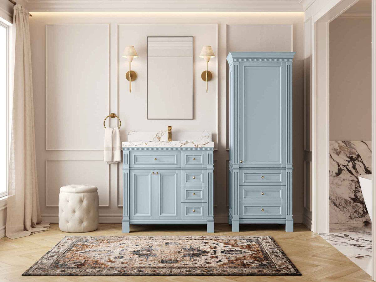 Paris 36 in. W x 22 in. D Center Sink Bathroom Vanity