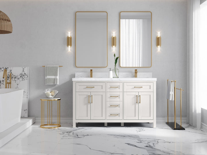 Cambridge 60 in. W x 22 in. D Double Sink Bathroom Vanity - photo 2