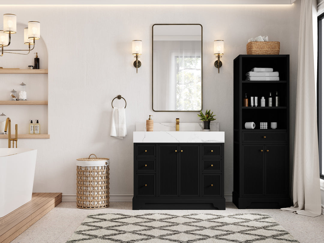 Manhattan 42 in. W x 22 in. D Single Sink Bathroom Vanity