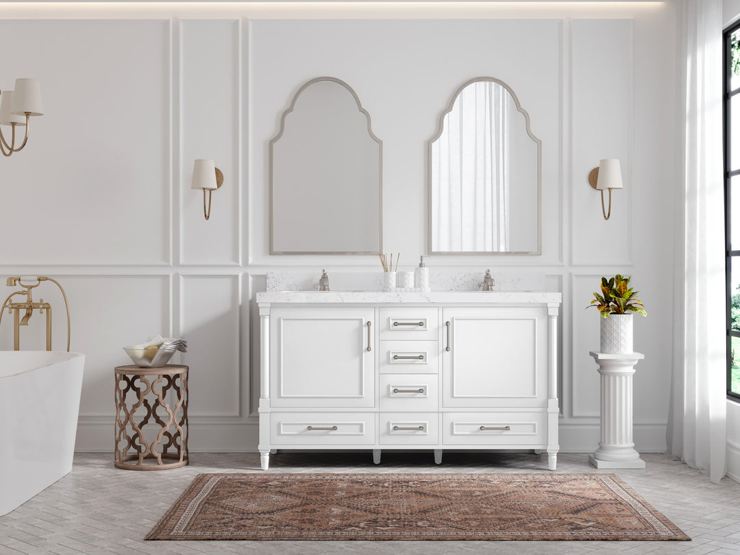 Aberdeen 60 in. W x 22 in. D Double Sink Bathroom Vanity