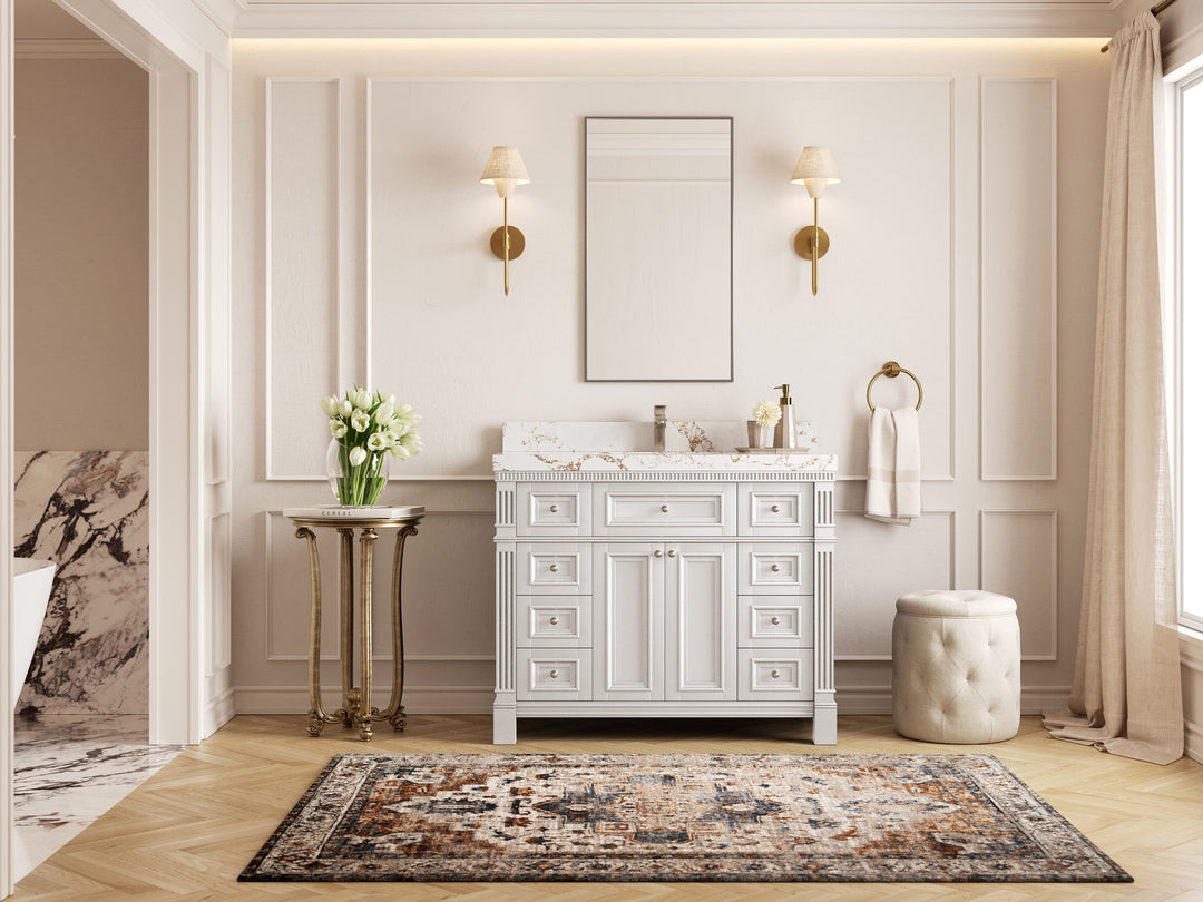 Paris 42 in. W x 22 in. D Single Sink Bathroom Vanity