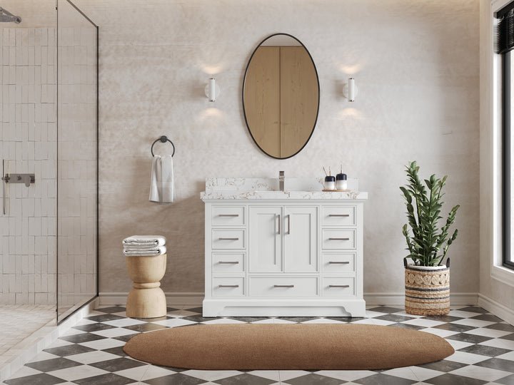 Charlotte 48 in. W x 22 in. D Single Sink Bathroom Vanity - photo 4