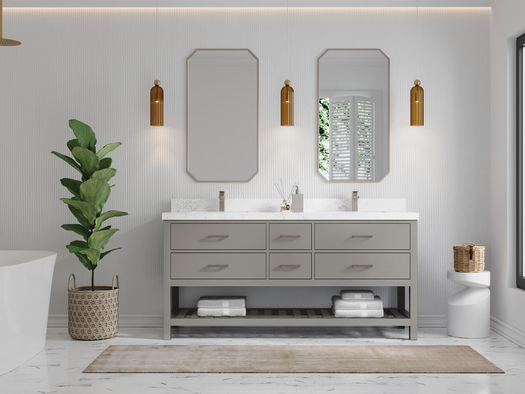 Parker 72 in. W x 22 in. D Double Sink Bathroom Vanity