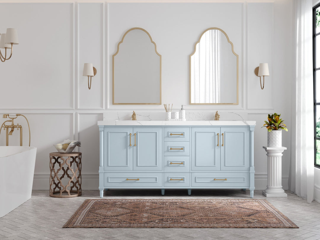 Aberdeen 72 in. W x 22 in. D Double Sink Bathroom Vanity
