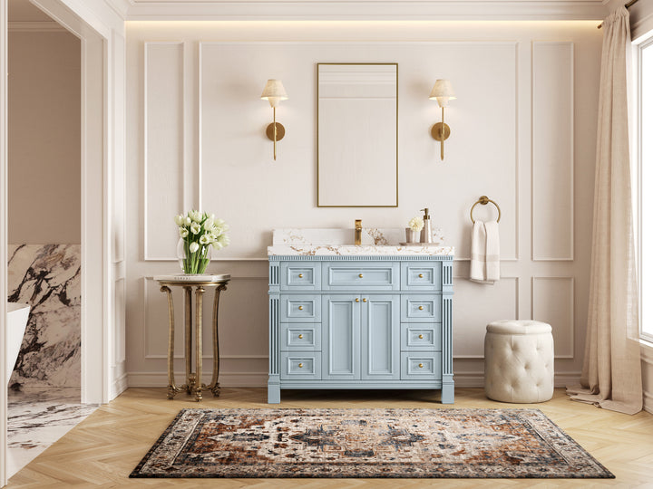 Paris 42 in. W x 22 in. D Single Sink Bathroom Vanity - photo 4