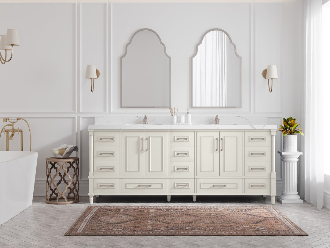 Aberdeen 84 in. W x 22 in. D Double Sink Bathroom Vanity