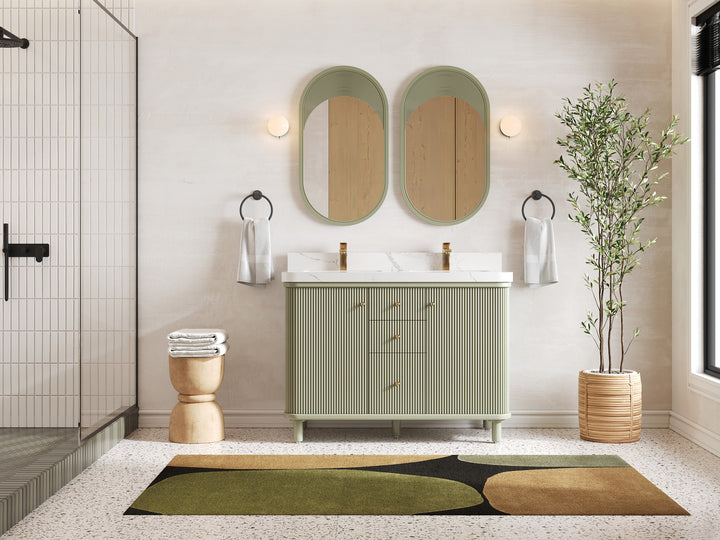 Miami 48 in. W x 22 in. D Double Sink Bathroom Vanity - photo 4