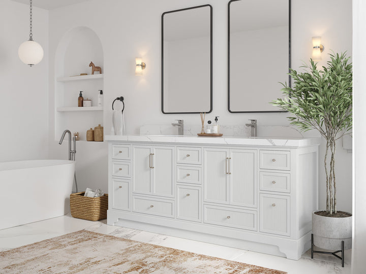 Alys 80 in. W x 22 in. D Double Sink Bathroom Vanity - photo 2