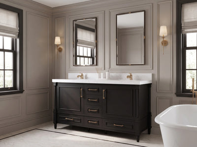 Aberdeen 60 in. W x 22 in. D Double Sink Bathroom Vanity