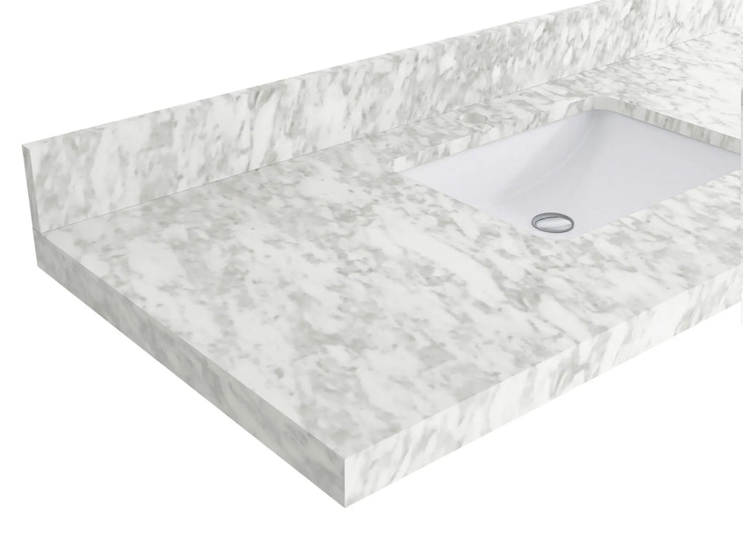 Bathroom Vanity - Carrara Marble Countertop