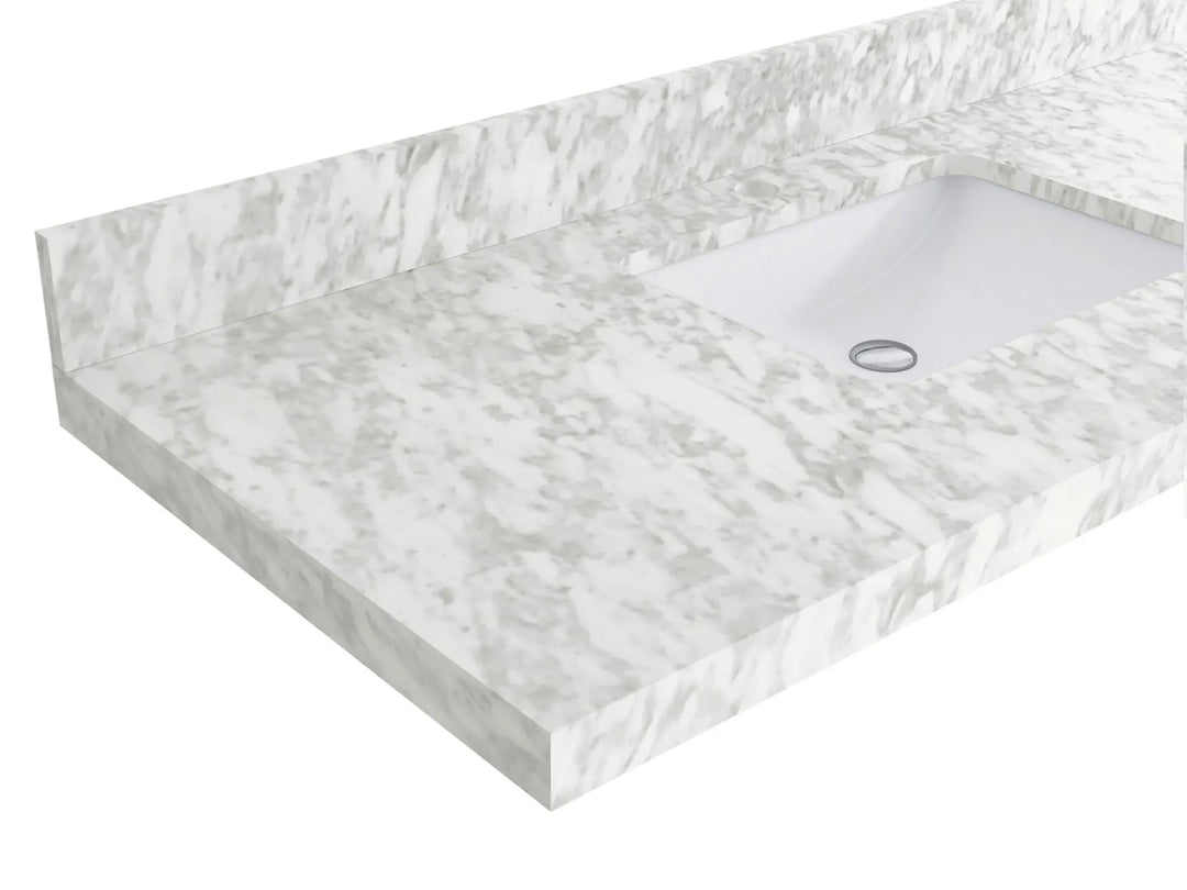 Bathroom Vanity - Carrara Marble Countertop