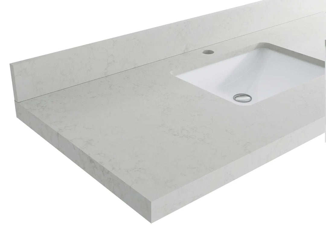 Bathroom Vanity - Carrara Quartz Countertop