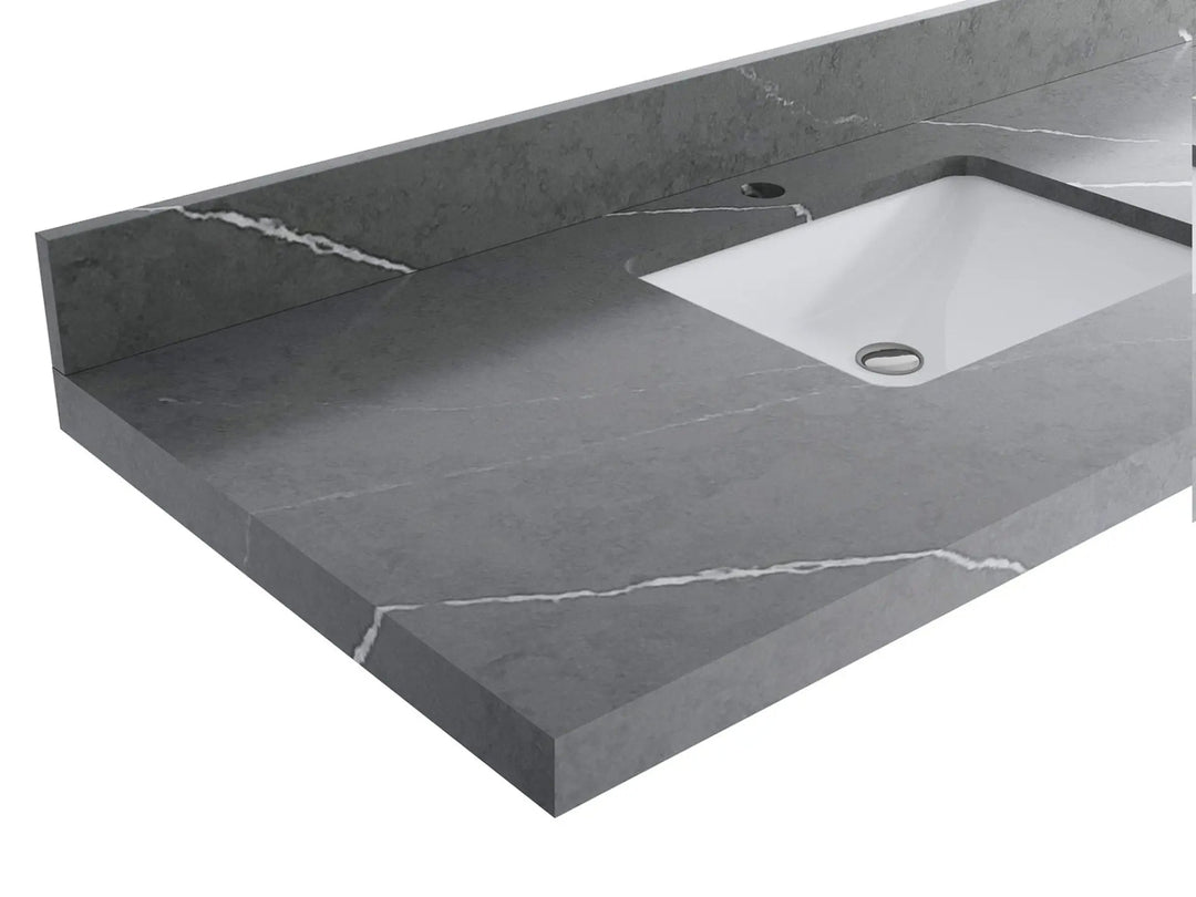 Bathroom Vanity - Piatra Gray Quartz Countertop