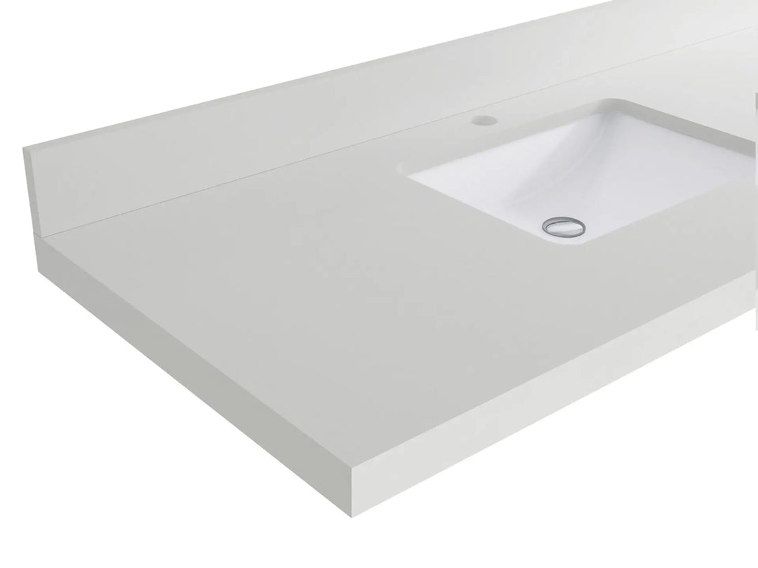 Bathroom Vanity - White Quartz Countertop