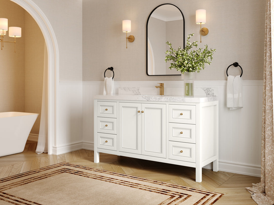Nashville 60 in. W x 22 in. D Single Sink Bathroom Vanity