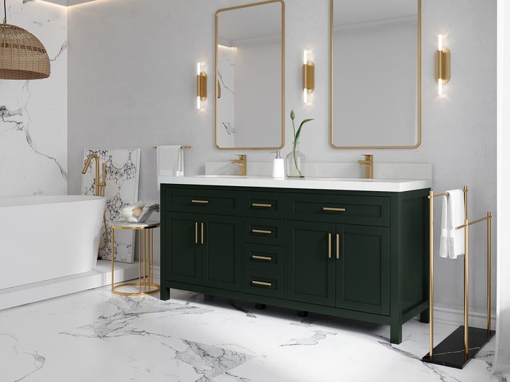 Cambridge 72 in. W x 22 in. D Double Sink Bathroom Vanity - photo 4