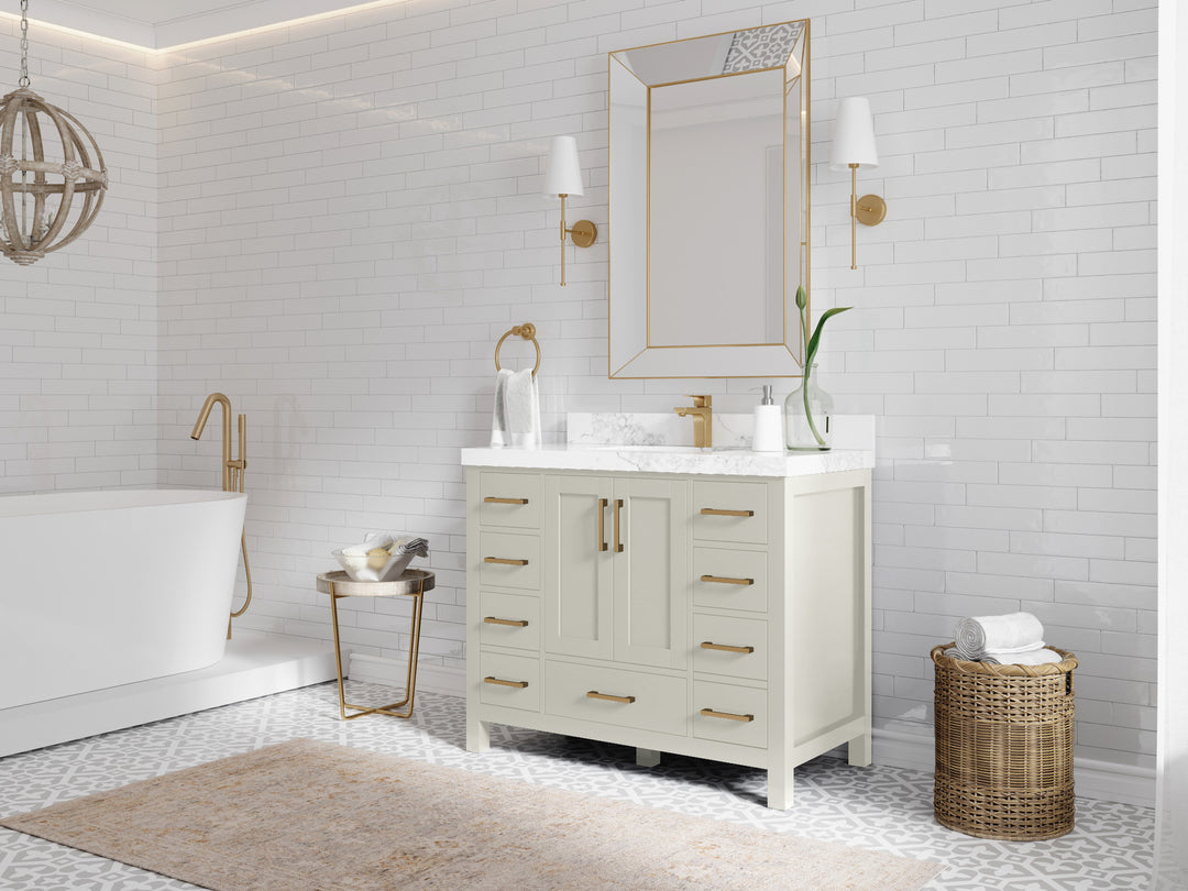 Malibu 42 in. W x 22 in. D Single Sink Bathroom Vanity