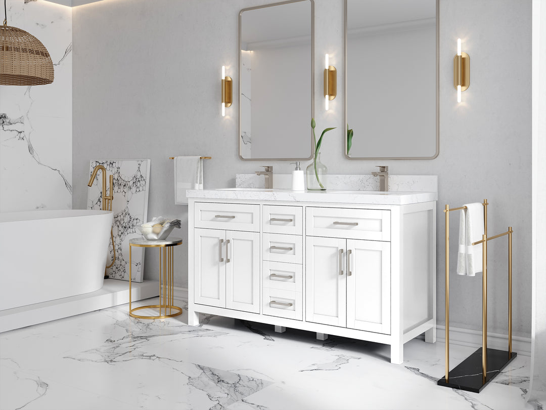 Cambridge 60 in. W x 22 in. D Double Sink Bathroom Vanity