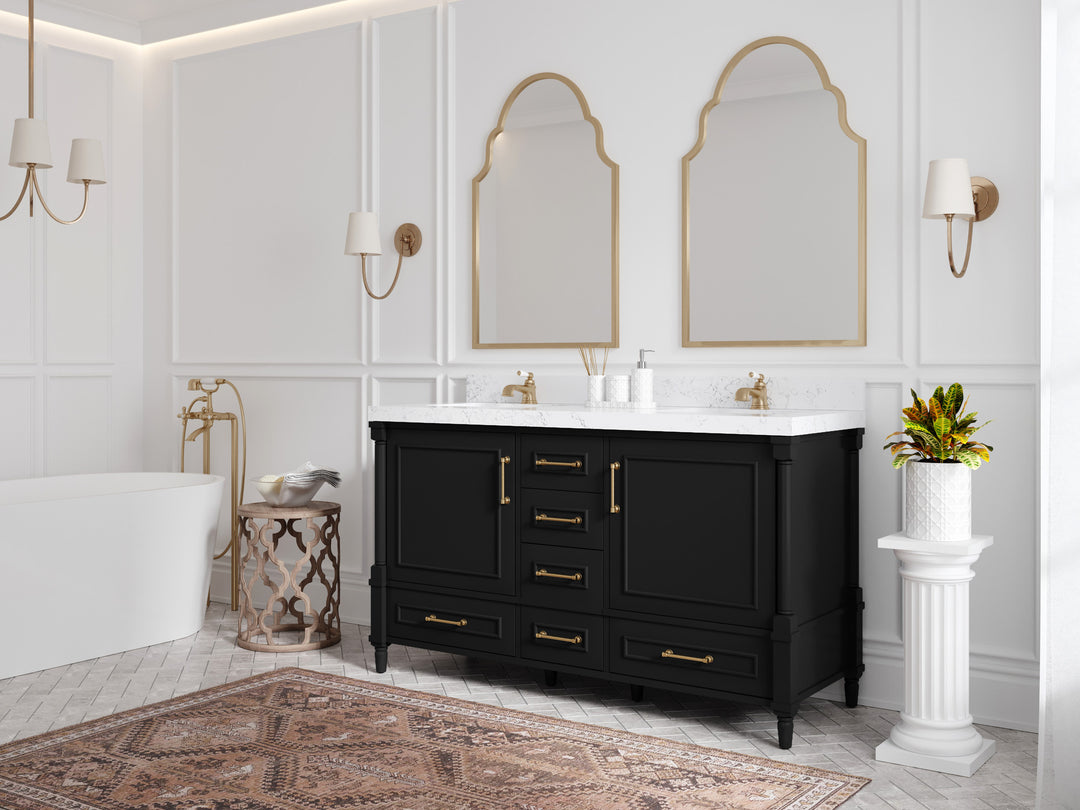 Aberdeen 60 in. W x 22 in. D Double Sink Bathroom Vanity