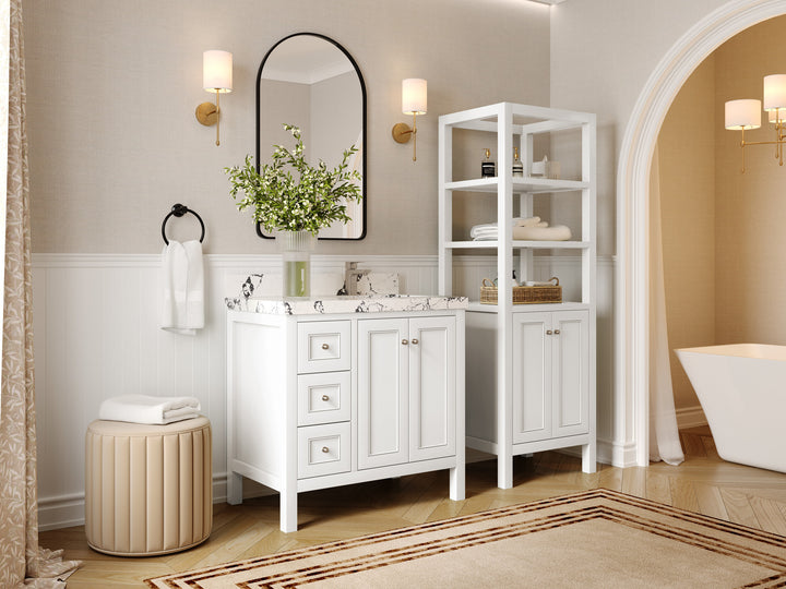 Nashville 36 in. W x 22 in. D Right Offset Sink Bathroom Vanity - photo 2
