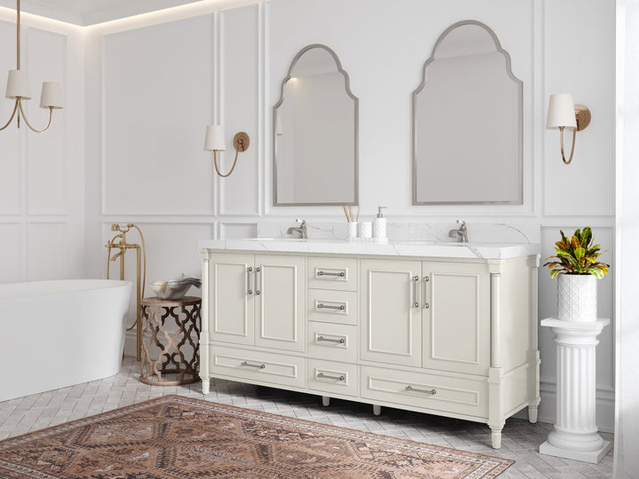 Aberdeen 72 in. W x 22 in. D Double Sink Bathroom Vanity - photo 2