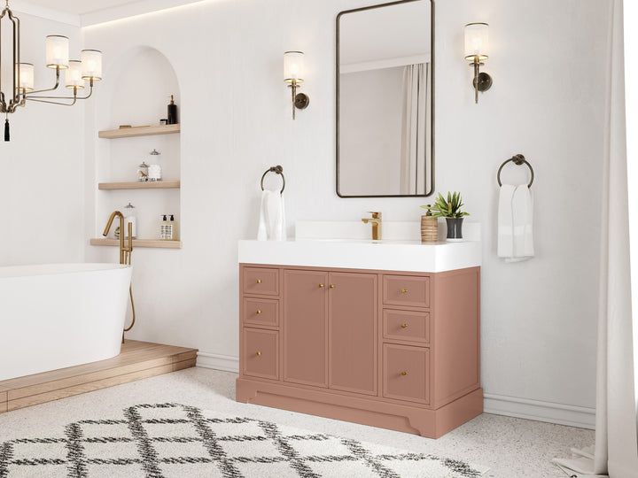 Manhattan 48 in. W x 22 in. D Single Sink Bathroom Vanity - photo 2