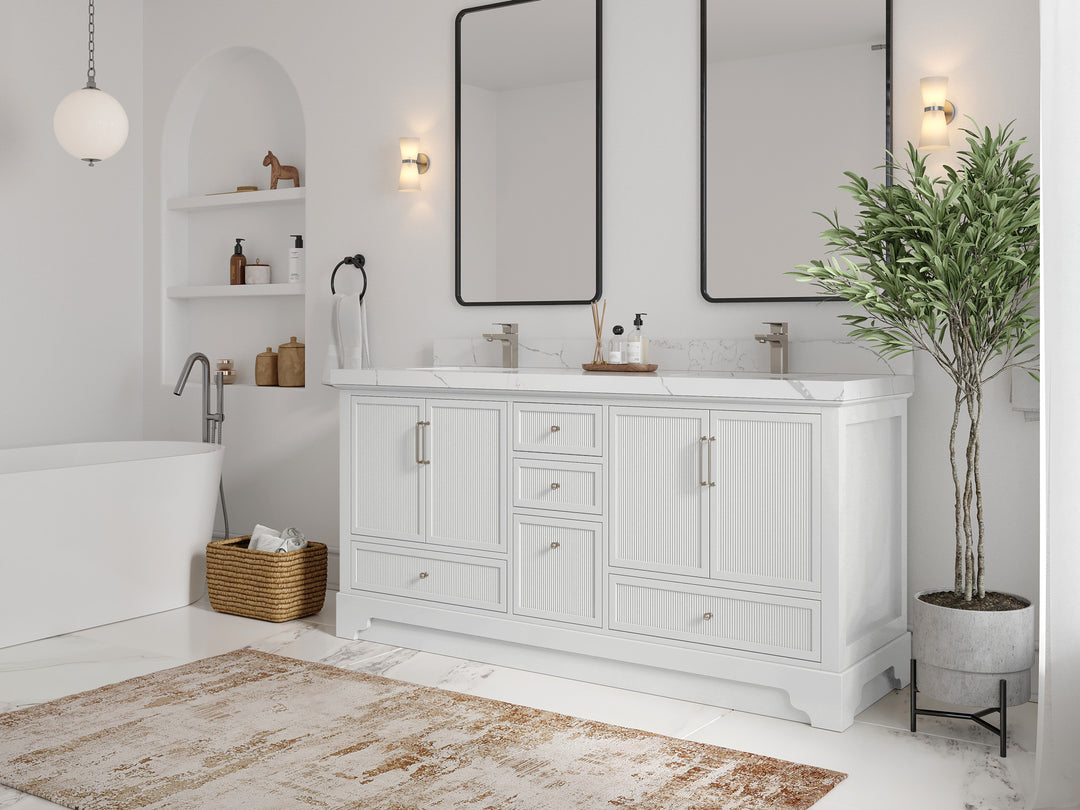 Alys 72 in. W x 22 in. D Double Sink Bathroom Vanity