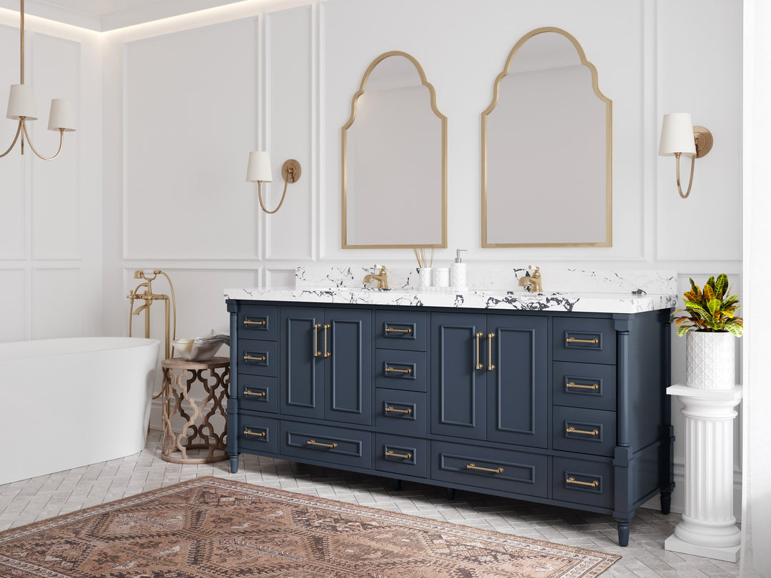 Aberdeen 80 in. W x 22 in. D Double Sink Bathroom Vanity