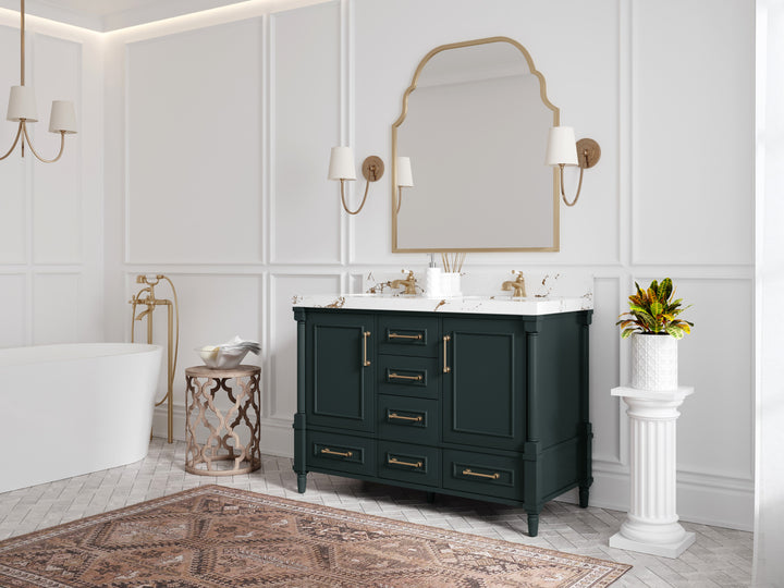 Aberdeen 48 in. W x 22 in. D Double Sink Bathroom Vanity - photo 2