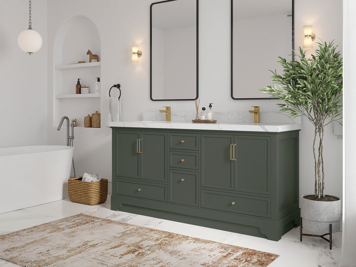 Alys 72 in. W x 22 in. D Double Sink Bathroom Vanity - photo 2