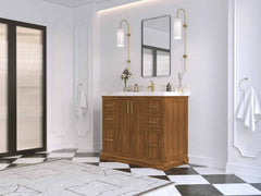Alys Teak Wood 42 in. W x 22 in. D Single Sink Bathroom Vanity - photo 3