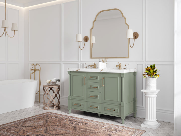 Aberdeen 48 in. W x 22 in. D Double Sink Bathroom Vanity - photo 2